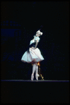 New York City Ballet production of "Coppelia"; scene from Act 2 with Patricia McBride as the doll Coppelia, choreography by George Balanchine and Alexandra Danilova after Marius Petipa (Saratoga)