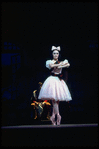 New York City Ballet production of "Coppelia"; scene from Act 2 with Patricia McBride as the doll Coppelia, choreography by George Balanchine and Alexandra Danilova after Marius Petipa (Saratoga)