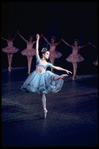 New York City Ballet production of "Coppelia"; scene from Act 3 with Chistine Redpath in Prayer Variation, choreography by George Balanchine and Alexandra Danilova after Marius Petipa (Saratoga)