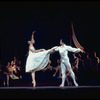 New York City Ballet production of "Coppelia"; scene from Act 3 with Patricia McBride and Helgi Tomasson, choreography by George Balanchine and Alexandra Danilova after Marius Petipa (Saratoga)