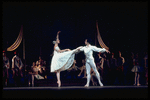 New York City Ballet production of "Coppelia"; scene from Act 3 with Patricia McBride and Helgi Tomasson, choreography by George Balanchine and Alexandra Danilova after Marius Petipa (Saratoga)