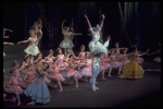 New York City Ballet production of "Coppelia"; scene from Act 3 with Patricia McBride, Helgi Tomasson and students from the School of American Ballet, choreography by George Balanchine and Alexandra Danilova after Marius Petipa (Saratoga)