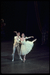 New York City Ballet production of "Coppelia"; scene from Act 3 with Patricia McBride and Helgi Tomasson, choreography by George Balanchine and Alexandra Danilova after Marius Petipa (Saratoga)