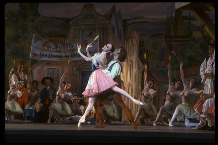 New York City Ballet Production Of Coppelia Scene From Act 1 With Patricia Mcbride As 