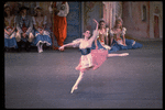 New York City Ballet production of "Coppelia"; scene from Act 1 with Patricia McBride as Swanilda, choreography by George Balanchine and Alexandra Danilova after Marius Petipa (New York)