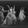 New York City Ballet production of "A Midsummer Night's Dream": Titania's retinue with Marlene Mesavage center, choreography by George Balanchine (New York)