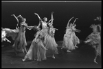 New York City Ballet production of "A Midsummer Night's Dream": Titania's retinue with Marlene Mesavage center, choreography by George Balanchine (New York)