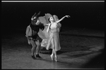 New York City Ballet production of "A midsummer Night's Dream" with Patricia McBride as Titania dancing with Bottom, choreography by George Balanchine (New York)