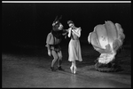 New York City Ballet production of "A midsummer Night's Dream" with Patricia McBride as Titania dancing with Bottom, choreography by George Balanchine (New York)