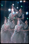 New York City Ballet production of "Jewels" (Emeralds); multiple exposure with Violette Verdy and Conrad Ludlow, choreography by George Balanchine (New York)