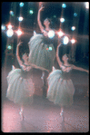 New York City Ballet production of "Jewels" (Emeralds); multiple exposure with Mimi Paul, choreography by George Balanchine (New York)