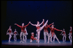 New York City Ballet production of "Jewels" (Rubies) with John Prinz, Patricia Neary and Deni Lamont, choreography by George Balanchine (New York)