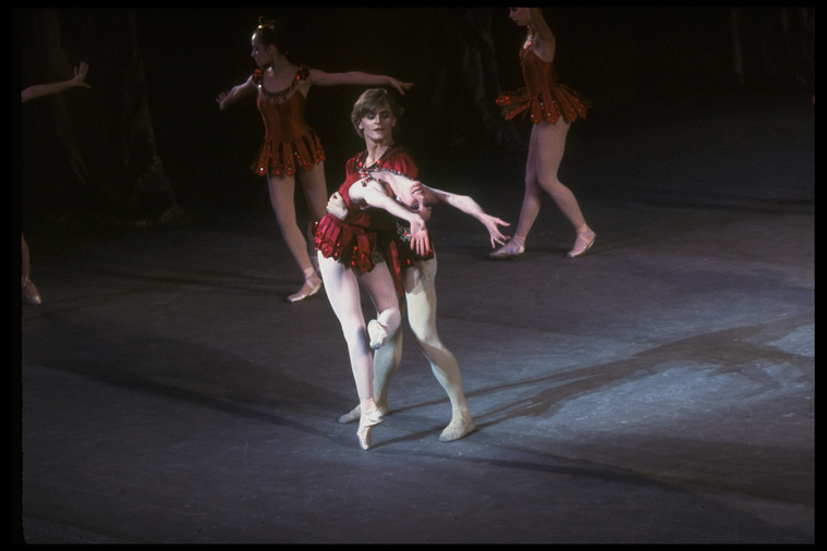 New York City Ballet Production Of Jewels Rubies With Patricia Mcbride And Mikhail 