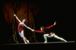 New York City Ballet production of "Jewels" (Rubies) with Patricia McBride and Mikhail Baryshnikov, choreography by George Balanchine (Saratoga)