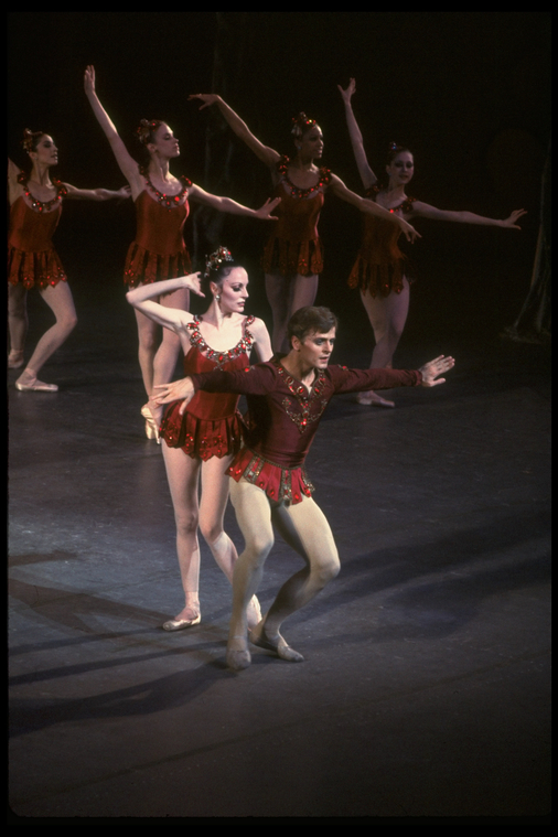 New York City Ballet Production Of Jewels Rubies With Patricia Mcbride And Mikhail 