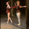New York City Ballet production of "Jewels" (Rubies) with Patricia McBride and Mikhail Baryshnikov taking a bow, choreography by George Balanchine (Saratoga)