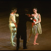 New York City Ballet production of "The Four Seasons"; Daniel Duell and Kyra Nichols take a bow, choreography by Jerome Robbins (New York)
