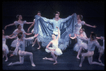 New York City Ballet production of "The Four Seasons" with   Elyse Borne center and Francis Sackett behind, choreography by Jerome Robbins (New York)