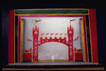 New York City Ballet production of "Union Jack" with set designs by Rouben Ter-Arutunian, choreography by George Balanchine (New York)