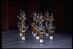 New York City Ballet production of "Union Jack" with Jacques d'Amboise, behind him son Christopher d'Amboise, choreography by George Balanchine (New York)