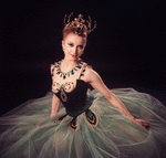 New York City Ballet - Studio photo of Violette Verdy in "Jewels", choreography by George Balanchine (New York)