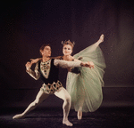 New York City Ballet - Studio photo of Violette Verdy and Conrad Ludlow in "Jewels", choreography by George Balanchine (New York)