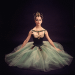 New York City Ballet - Studio photo of Mimi Paul in "Jewels", choreography by George Balanchine (New York)