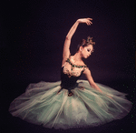 New York City Ballet - Studio photo of Mimi Paul in "Jewels", choreography by George Balanchine (New York)