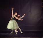 New York City Ballet - Studio photo of Mimi Paul and Francisco Moncion in "Jewels", choreography by George Balanchine (New York)