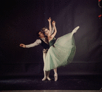 New York City Ballet - Studio photo of Mimi Paul and Francisco Moncion in "Jewels", choreography by George Balanchine (New York)