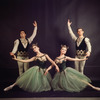 New York City Ballet - Studio photo of Mimi Paul and Francisco Moncion, Violette Verdy and Conrad Ludlow in "Jewels", choreography by George Balanchine (New York)