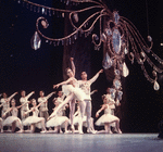 New York City Ballet - Publicity photo of Suzanne Farrell and Jacques d'Amboise in "Jewels", choreography by George Balanchine (New York)