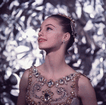 New York City Ballet - Publicity photo of Suzanne Farrell in "Jewels", choreography by George Balanchine (New York)