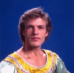 Studio photo of Peter Martins in costume for a New York City Ballet production of "The Nutcracker" (New York)