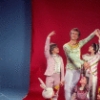 Studio photo of Peter Martins and students from the School of American Ballet in costume for a New York City Ballet production of "The Nutcracker" (New York)