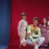 Studio photo of Peter Martins and students from the School of American Ballet in costume for a New York City Ballet production of "The Nutcracker" (New York)