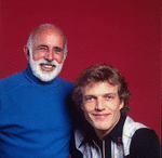 New York City Ballet - Studio photo of (L-R) Jerome Robbins and Peter Martins (New York)