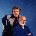 New York City Ballet - Studio photo of (R) Jerome Robbins and Peter Martins (New York)