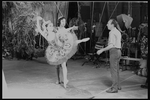 New York City Ballet production of movie version of "A midsummer Night's Dream" with George Balanchine rehearsing Nicholas Magallanes and Patricia McBride, choreography by George Balanchine (New York)