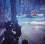 New York City Ballet production of movie version of "A Midsummer Night's Dream" scene of filming with Gloria Govrin as Hippolyta, choreography by George Balanchine (New York)