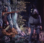 New York City Ballet production of movie version of "A Midsummer Night's Dream" with Arthur Mitchell as Puck and Richard Rapp as Bottom, choreography by George Balanchine (New York)