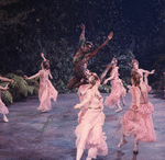 New York City Ballet production of movie version of "A Midsummer Night's Dream" with Arthur Mitchell as Puck, choreography by George Balanchine (New York)