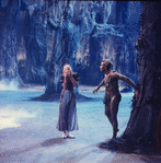 New York City Ballet production of movie version of "A Midsummer Night's Dream" with Arthur Mitchell as Puck and Mimi Paul as Helena, choreography by George Balanchine (New York)