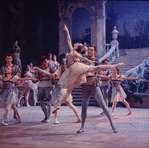 New York City Ballet production of movie version of "A Midsummer Night's Dream" with Allegra Kent and Jacques d'Amboise, choreography by George Balanchine (New York)