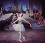 New York City Ballet production of movie version of "A Midsummer Night's Dream" with Allegra Kent, choreography by George Balanchine (New York)
