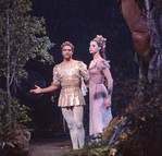 New York City Ballet production of movie version of "A Midsummer Night's Dream" with Edward Villella as Oberon and Suzanne Farrell as Titania, choreography by George Balanchine (New York)