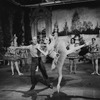 New York City Ballet production of movie version of "A midsummer Night's Dream" with George Balanchine rehearsing Patricia McBride, choreography by George Balanchine (New York)