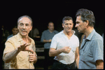 New York City Ballet production of movie version of "A Midsummer Night's Dream" with director Dan Ornitz and George Balanchine on the set, choreography by George Balanchine (New York)