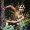 New York City Ballet production of movie version of "A Midsummer Night's Dream" with Arthur Mitchell as Puck in forest, choreography by George Balanchine (New York)