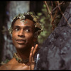 New York City Ballet production of movie version of "A Midsummer Night's Dream" with Arthur Mitchell as Puck in forest, choreography by George Balanchine (New York)